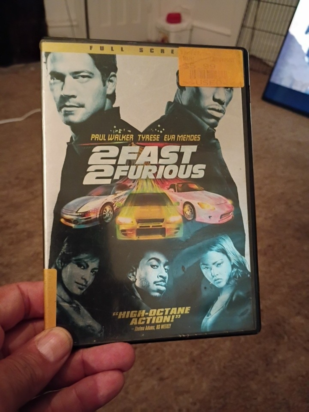 2 Fast 2 Furious DVD — Black and Cream Cover
